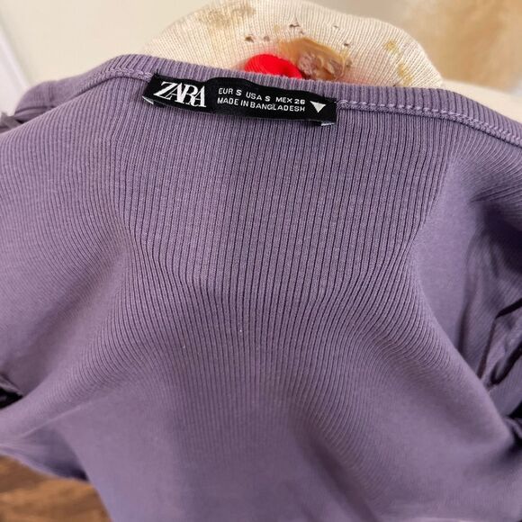 Zara ✨ Cardigan style crop top ✨ Size Small ✨ Crop top style cardigan - Picture 6 of 7